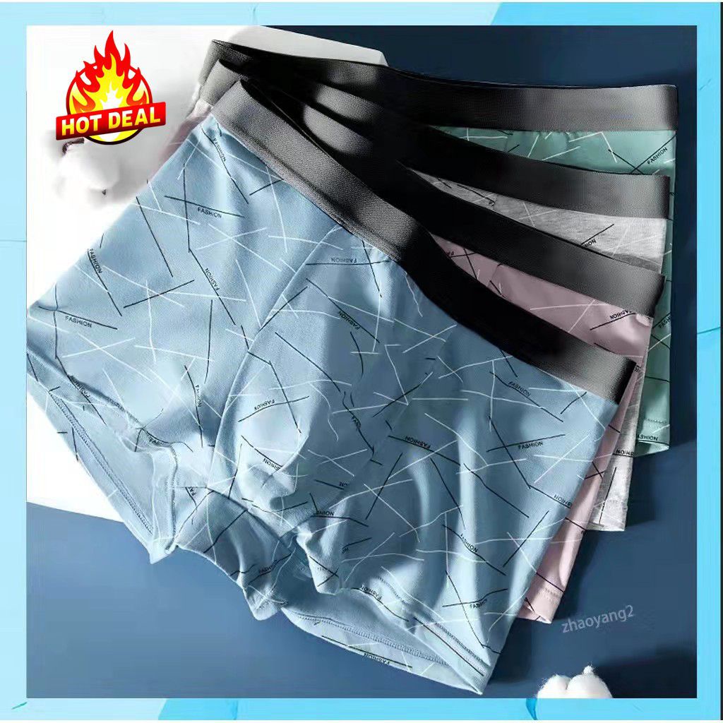 Likesun - Boxer Pria  [1pcs/Satuan] Dewasa Motif Boxer Basic Element Sport High Quality Pemium CD66