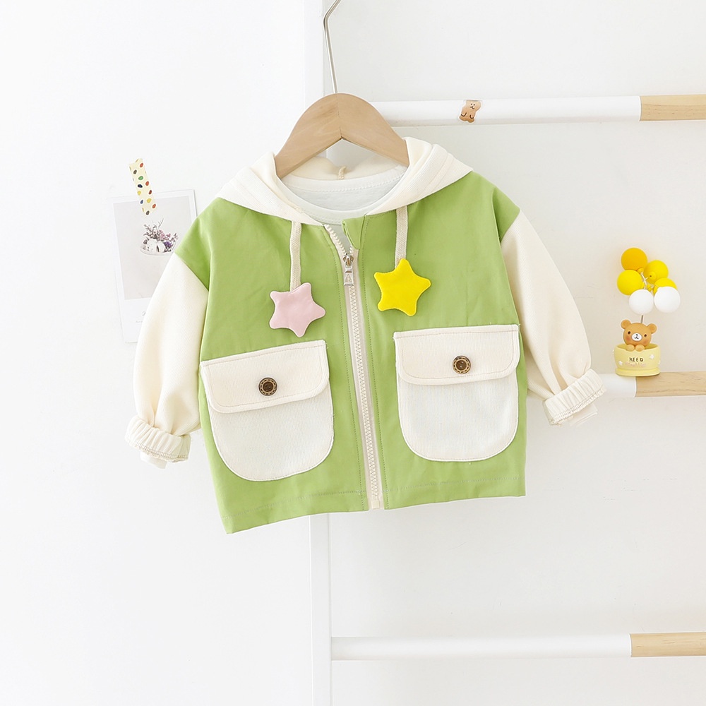 JK7 NEW Jaket bayi dan anak motif dua bintang kualitas premium