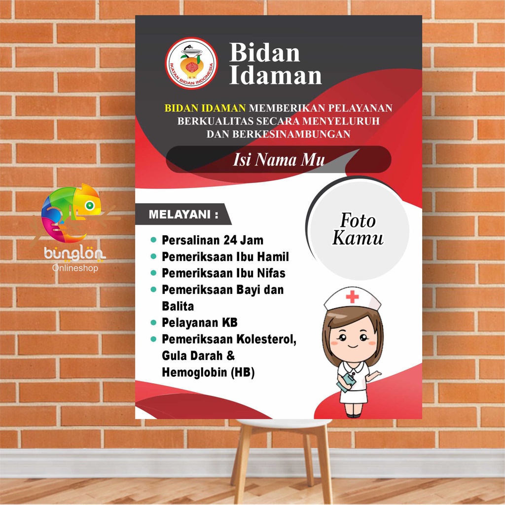 Poster Praktek Bidan Mandiri, Bidan Idaman, Poster Praktek Bidan, Poster Praktek Dokter Reques Foto 