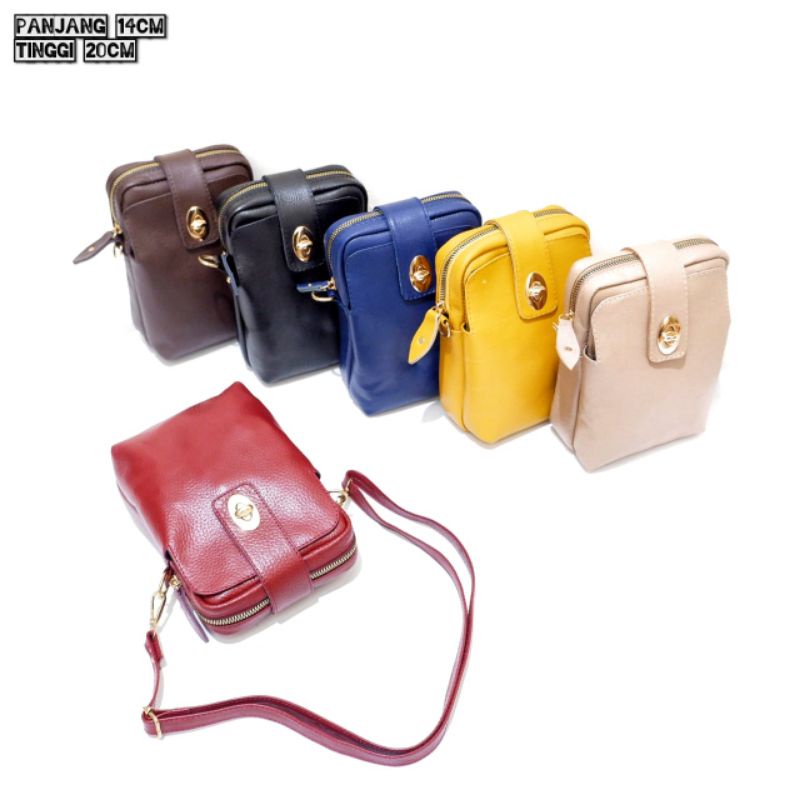 Tas Selempang HP Kulit asli Garut