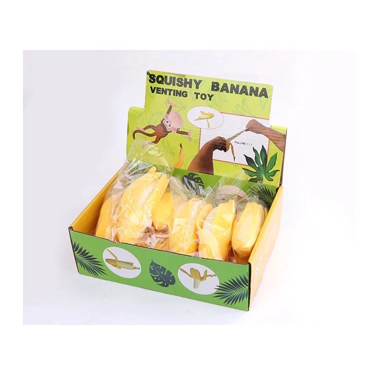 Squishy Pisang Sobek Robek Squeeze Banana Peel Fidget Toys Toy Stress Relieve Ball Sensory Mainan Anak Pop It ADHD Autism