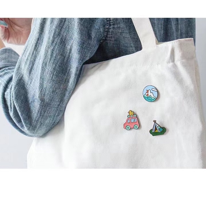 Pin Bros Fashion Bros Desain Kartun Lucu Gaya Korea Untuk Aksesoris Perhiasan