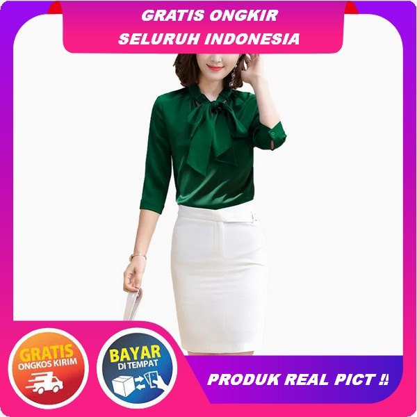 3Sofficial Olivia Shirt Kemeja Linen Oversize Basic Pocket Korea Atasan Wanita Lengan Panjang Oversi