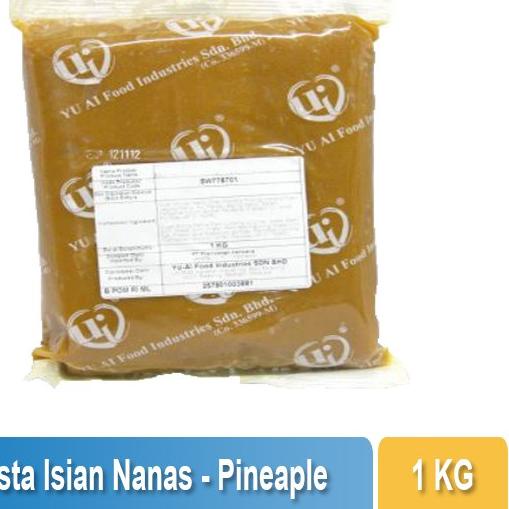 

3KD♦ YU AI - Pasta Filling Pineaple 1Kg / Nanas Nenas Isian Kue Bulan/ Bakpao / Roti Serbuuu