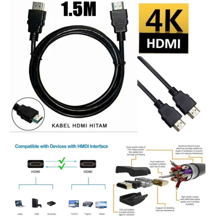 kabel HDMI to HDMI support 4K