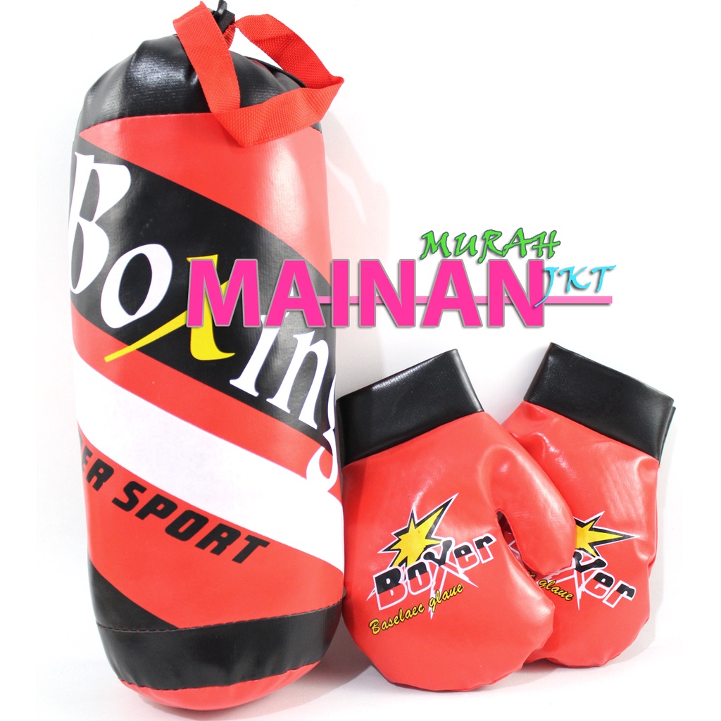 MAINANKEI MAINAN ANAK MURAH MAINAN ANAK LAKI BOXING TINJU SAMSAK SARUNG TANGAN PR17679 SAMSAK GANTUNG SAMSAK TINJU