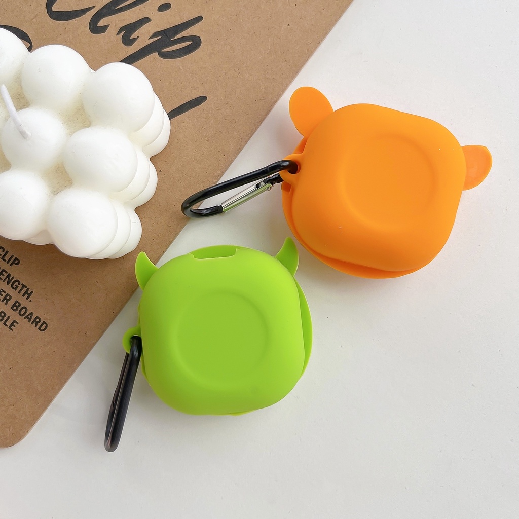 Kartun TWS Case Silikon Lembut 3D Lucu Bluetooth Earphone Cover Pelindung Untuk Samsung Galaxy Buds 2pro Live Protector