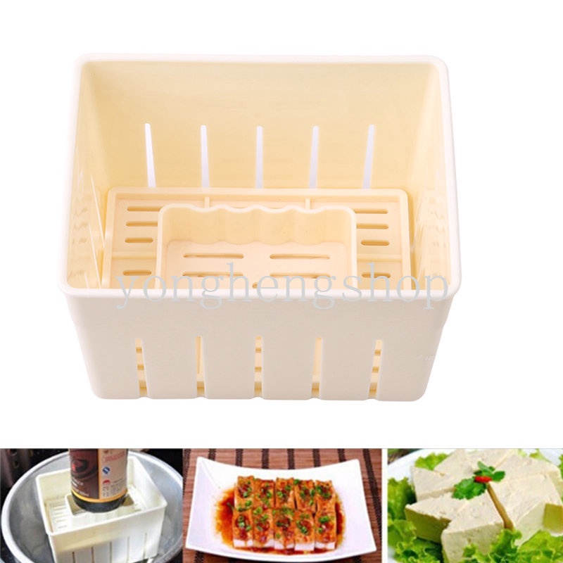 Diy Tofu Press Mould Maker Alat Pembuat Cetakan Tahu Homemade Kotak Alat Pembuat Tahu Kulit Kedelai Dapur Gadget