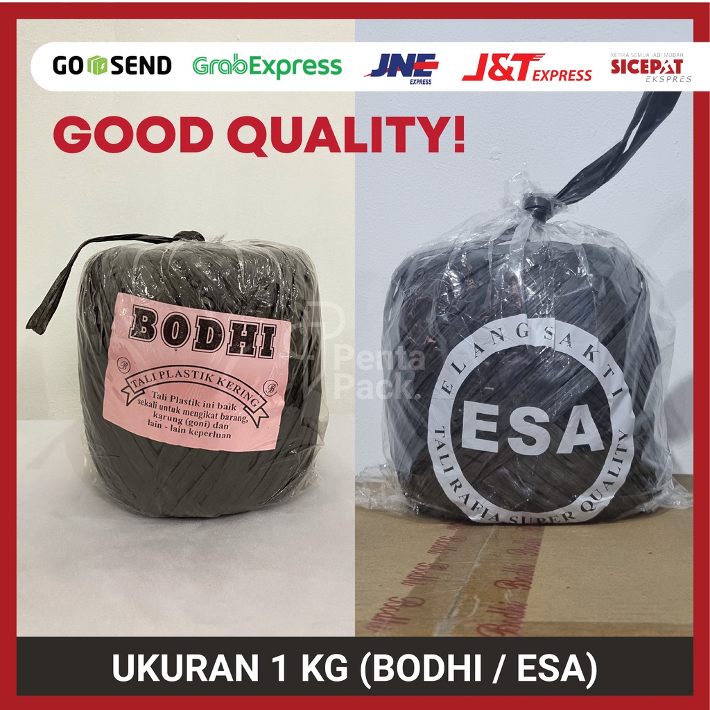 Jual Tali Rafia / Tali Plastik - HITAM (1 kg) | Shopee Indonesia