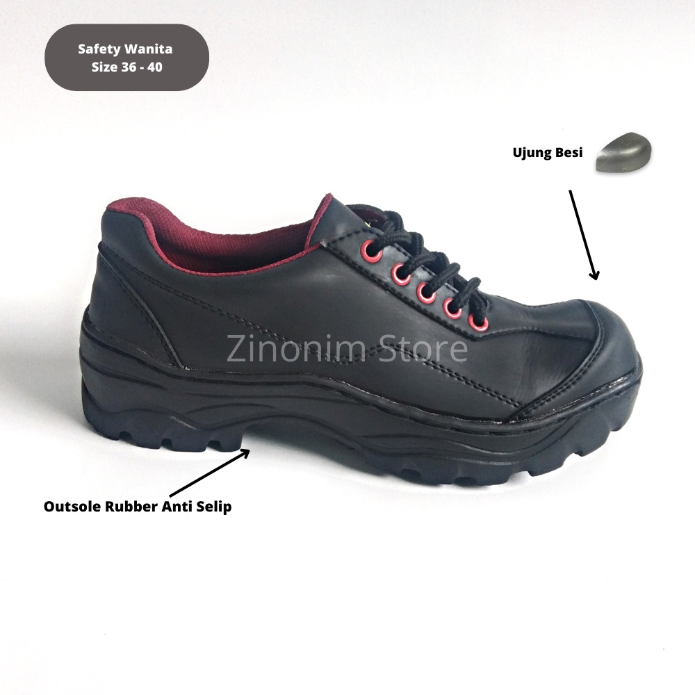 Safety Shoes Wanita Ujung Besi