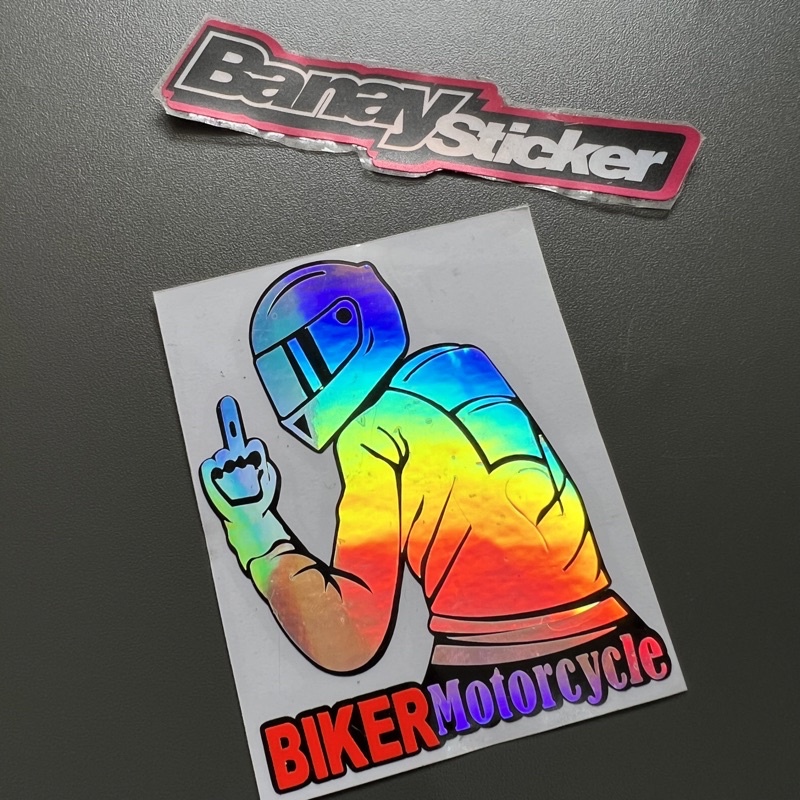 STICKER Stiker BIKER MOTORCYCLE Cutting