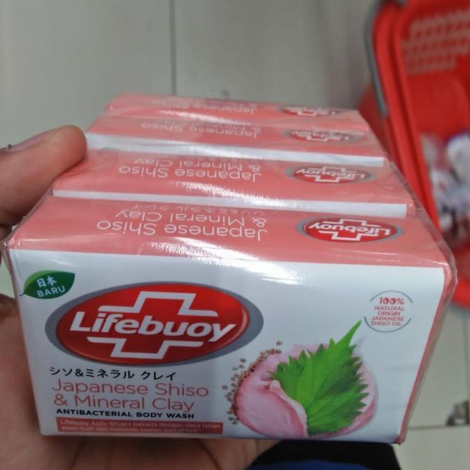 PROMO SERU [COD] lifebuoy 4x110gr sabun batang shiso japanese ORIGINAL 100%