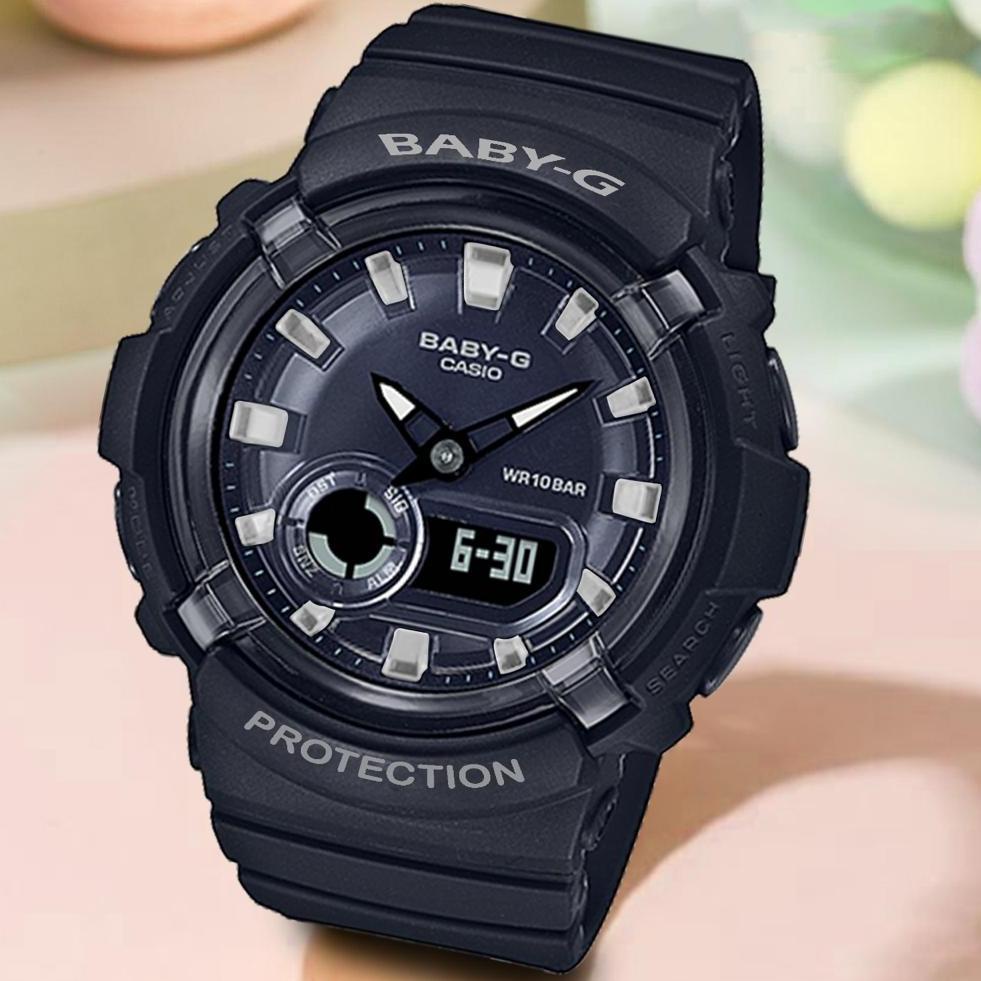 [I-7Q »] PRODUK TERLARIS  Baby-G Shock BGA-280 Soft Pink Putih Tosca Lilac Putih Jam tangan digital 