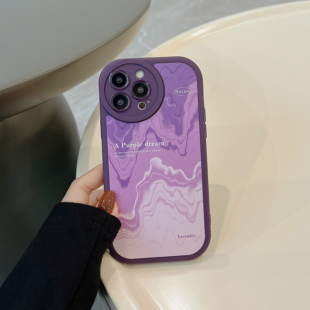 Case Pelindung Lensa Kamera Shockproof Warna Ungu Untuk Iphone X XR XS 11 12 13 14 PLUS MINI PRO MAX