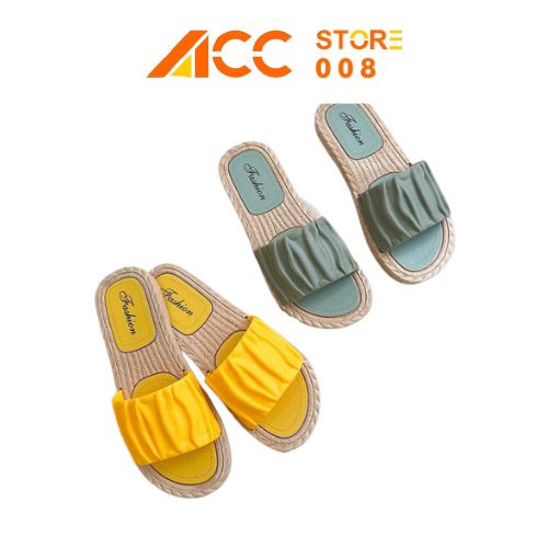 Sandal Karet EF07 Wanita Ala Korea Real Pict / Sendal Elastis / FlatShoes Murah High Quality ACCC