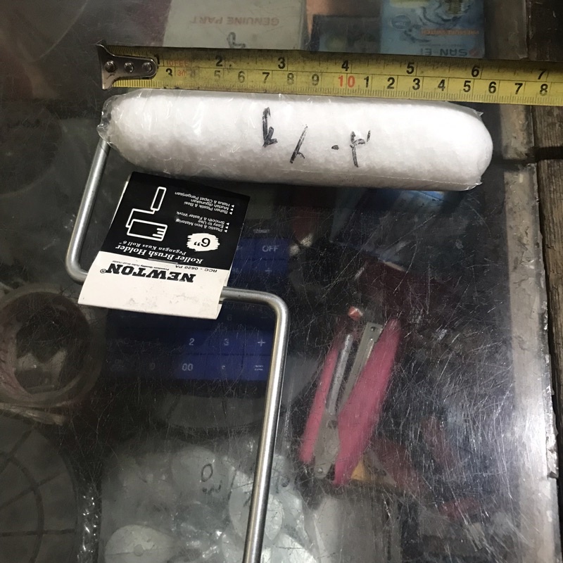 rol cat + gagang + rol cat tembok/ isi rol + gagang cat