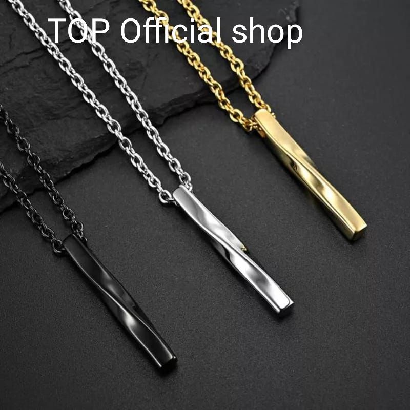 kalung Rantai liontin spiral stenlis