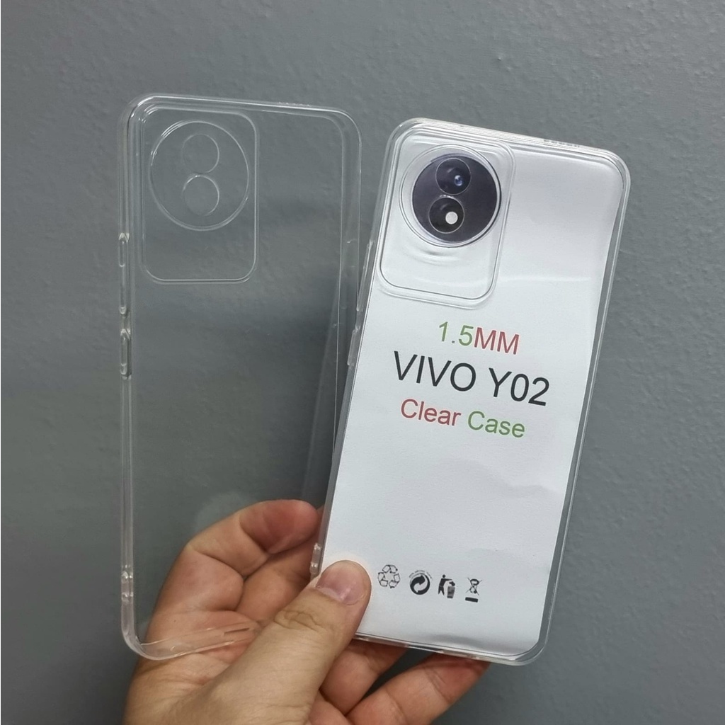 VIVO Y02 Y02T Y01A Y75 5G V23e V21 4G V21 5G V19 V17 PRO S1 S1 PRO Z1 PRO CASE SOFTCASE HD BENING 2.00mm CLEAR SOFT TRANSPARAN SILIKON CLEAR V23 e 5G