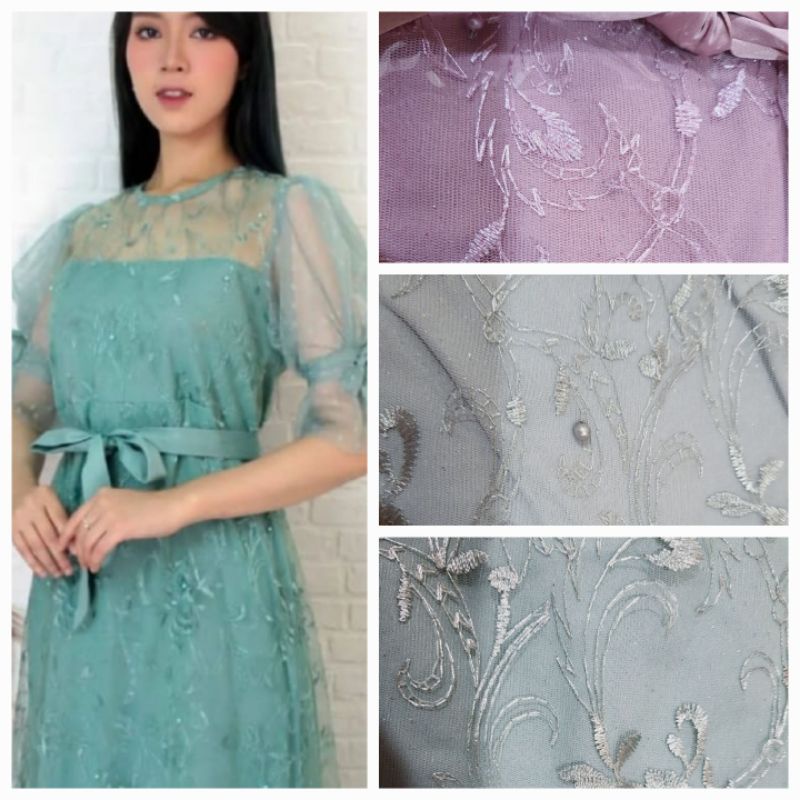 dress brokat tile jumbo/dress kondangan/dress pesta/dress brokat jumbo/dress pesta jumbo