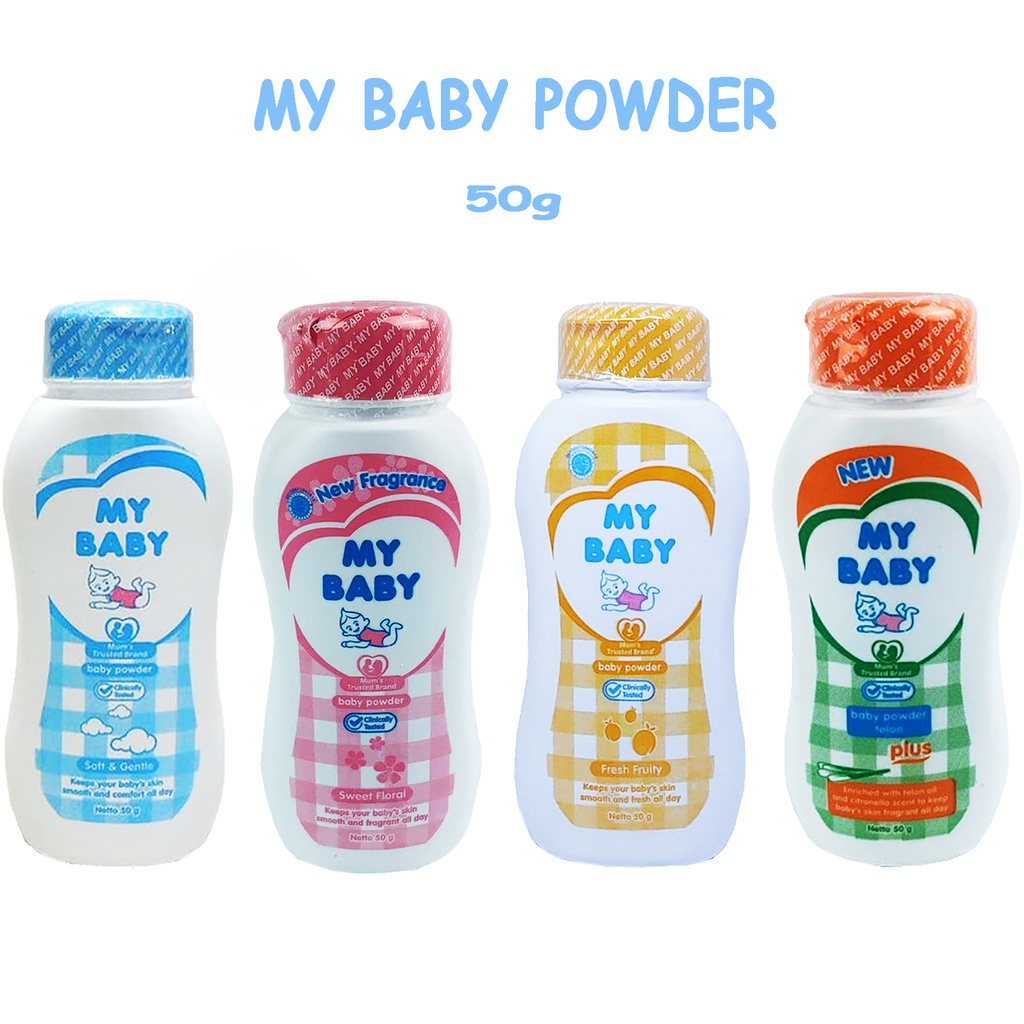 My Baby Powder Bedak Bayi Kemasan 50 Gram (KECIL)