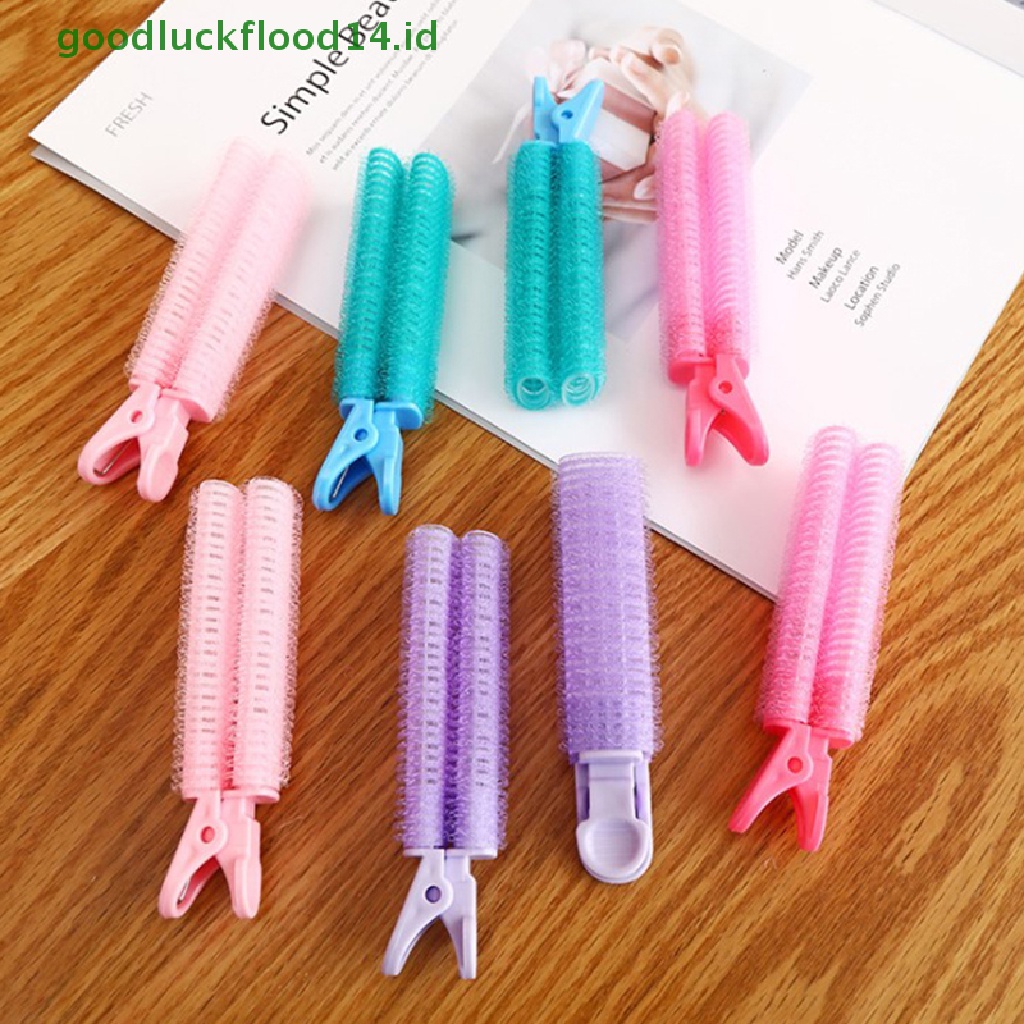 [GOOGFOUR] Hair Root Fluffy Clip Lazy Perm Air Bangs Volume Styling Hairpin Curling Tube [TOP]