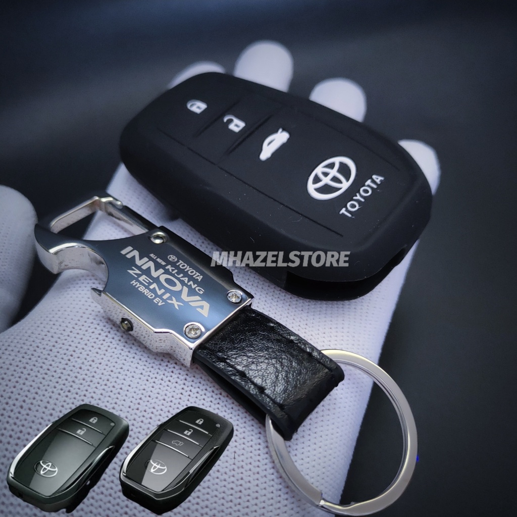 GANTUNGAN KUNCI COVER KEYLESS REMOTE MOBIL TOYOTA KIJANG INNOVA ZENIX TYPE Q