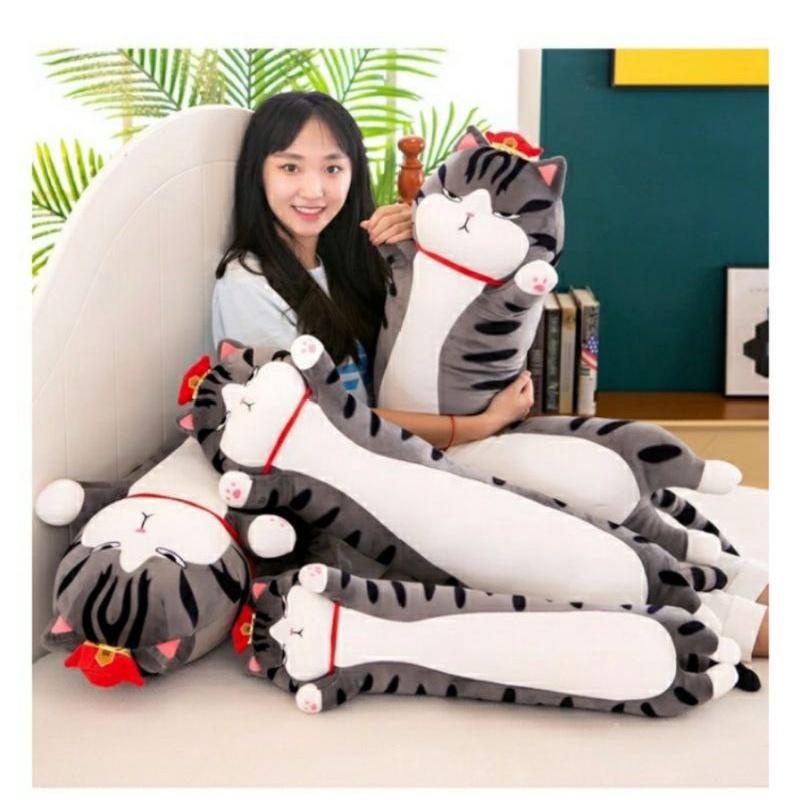 Guling Kucing Furyu Guling Bantal Boneka Kucing Tinggi 65cm Bahan Yelvo