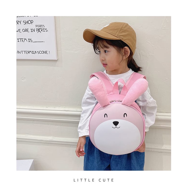 [Juallaris.id]Tas Ransel Anak Motif Kelinci Pink Lucu / Cute Kids Pink Bunny Back Pac / Ransel Bunny / Anti air