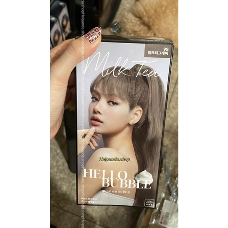 MISE EN SCENE HELLO BUBBLE MILK TEA GREY NEW HAIR COLOR