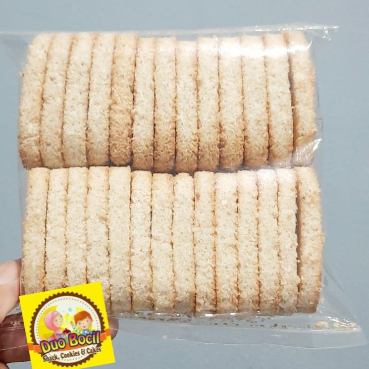 

[KODE PRODUK 8ZMSC4659] Kue Sagon Bakar Gurih Kelapa (isi 28 pcs) 250 Gram - Duo Bocil Snack