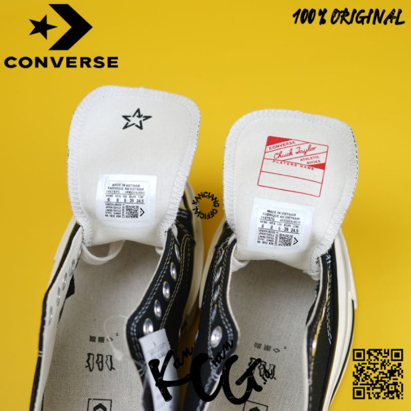 Converse Chuck Taylor 70S Low Black White 100% Original