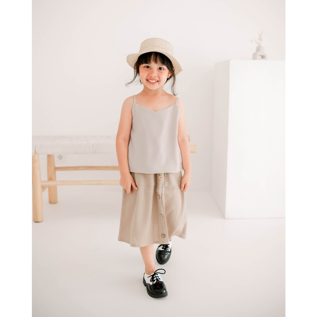 POPPY CAMISOLE | Atasan Anak Perempuan | Tanktop Anak | Tanktop Solid Camisole | Top Anak Perempuan
