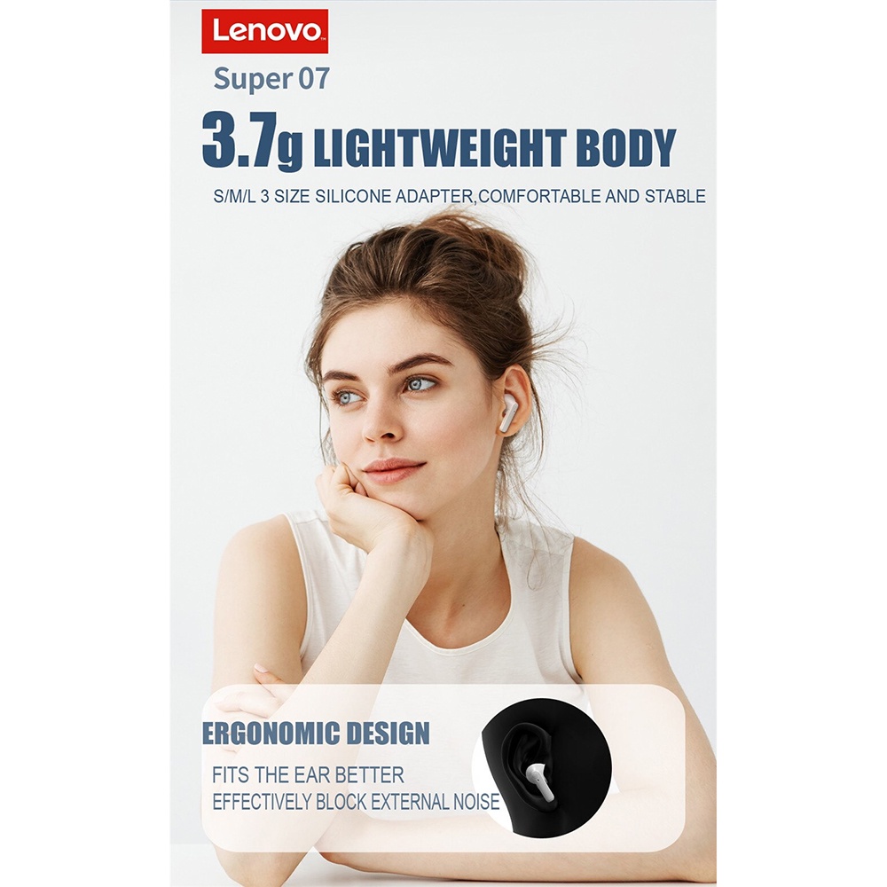 Lenovo TWS Earphone True Wireless Bluetooth 5.0 with Charging Dock - HT05