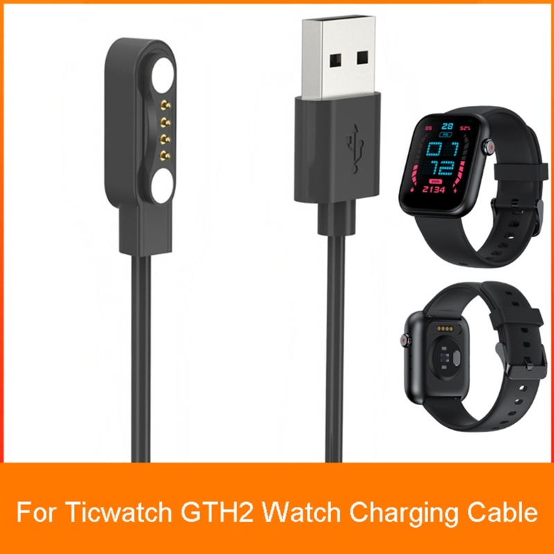 Btsg Power Adapter Charger Stand Base USB-Kabel Pengisian Cepat Cocok Untuk GTH2 Smartwatch Overload-Protect