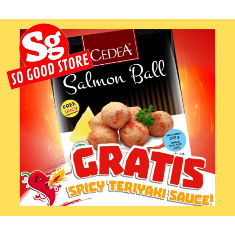 cedea premium salmon ball 200 gr dan 500gr