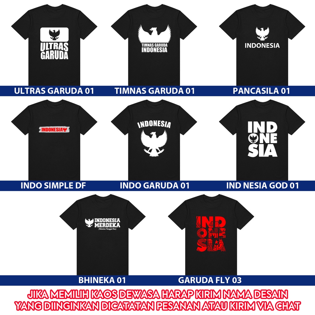 Kaos Timnas Indonesia Kaos Timnas Garuda Kaos Couple Anak Timnas Garuda Indonesia Kaos Bhineka Tunggal Ika Kaos Ultras Garuda Kaos Pancasila Bola Indonesia Kaos Merdeka Agustusan SIGN CLOTH