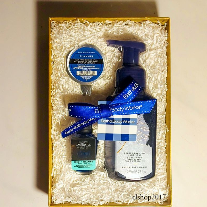 BBW FLANNEL GIFT SET PAKET BATH &amp; BODY WORKS