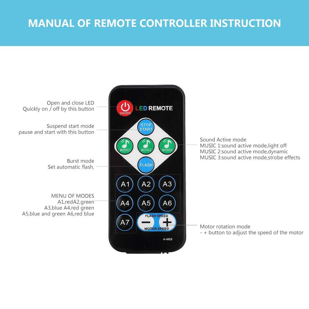 TaffLED Proyektor LED Lampu Disco + Remote Control EU Plug - CY-LV-RG