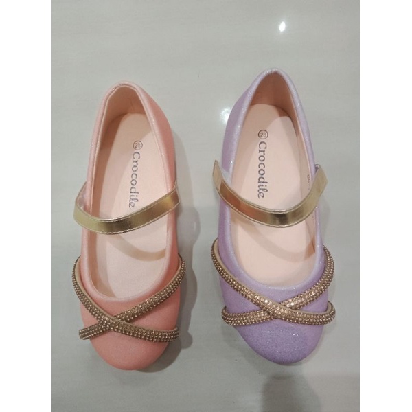 sepatu flat shoes anak perempuan crocodile kidz ORI terbaru