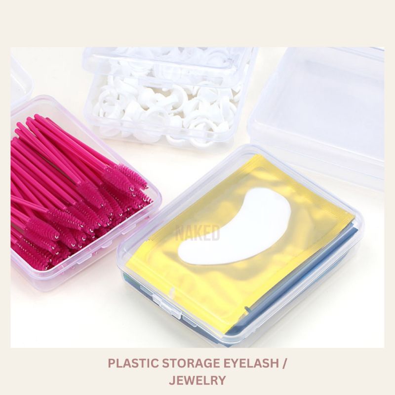 plastic storage eyelash / perhiasan  kotak eyelash  tempat  kotak serbaguna