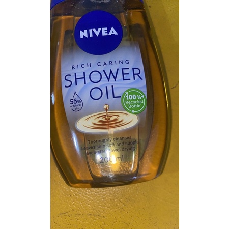 Ay00! Nivea Shower Oil 55% Minyak Alami Kenyal Lembut