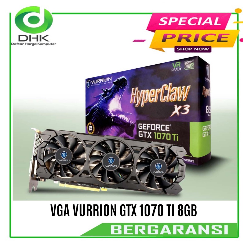 VGA VURRION GTX 1070 TI 8GB GDDR5 256 BIT