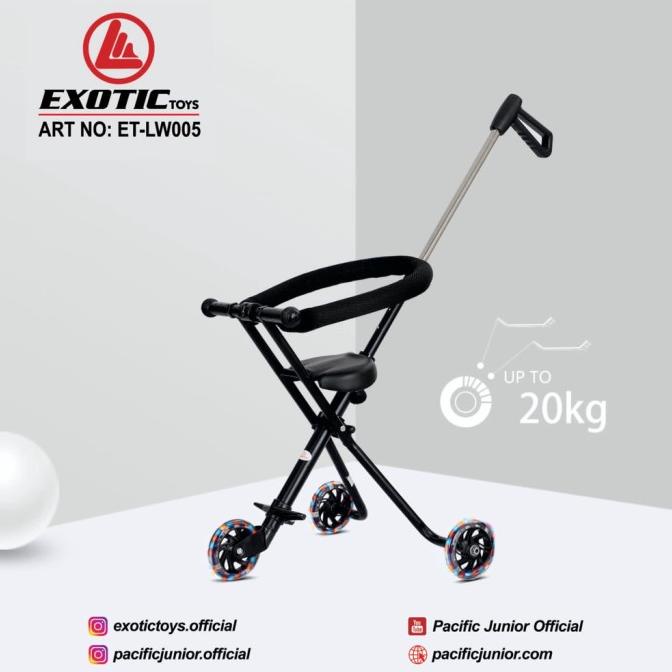 Magic Stroller Exotic LW-005 Ezzy Stroller Lipat Roda 3 Trike