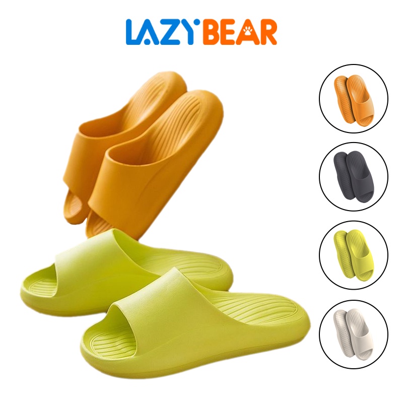 Lazy Bear Sandal Jelly Korea / Tidak Licin Sandal/ Sendal Rumah Santai /Sandal Kamar Mandi / Sandal Slipper Empuk Anti Slip /Macaroon Sendal Sole Air Cushion H20