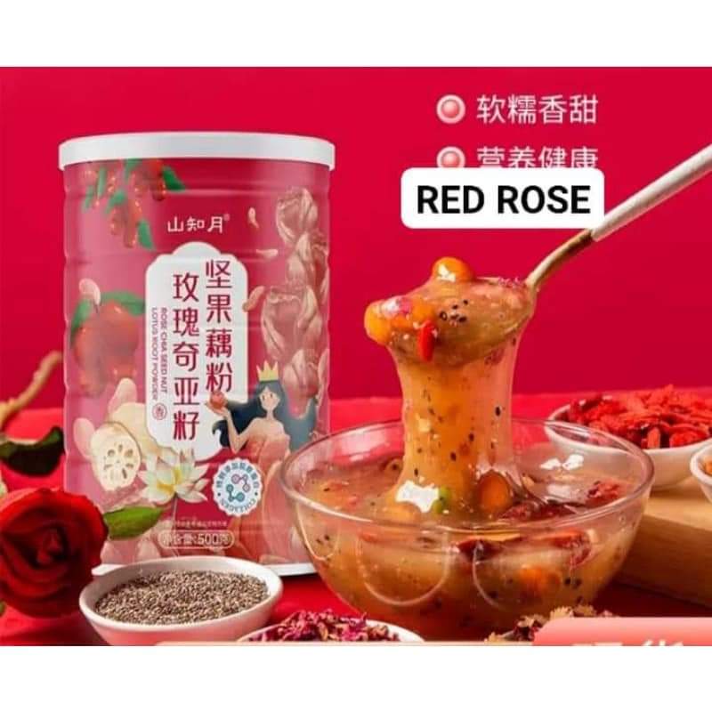 OUFEN All Variant Fruits/ Reddates/ Chia Seeds / Ou fen Collagen Lotus Root Powder Bubuk Akar Teratai 藕粉 OatMeal Oat Meal Mai Qu Feng MaiQuFeng 500gr