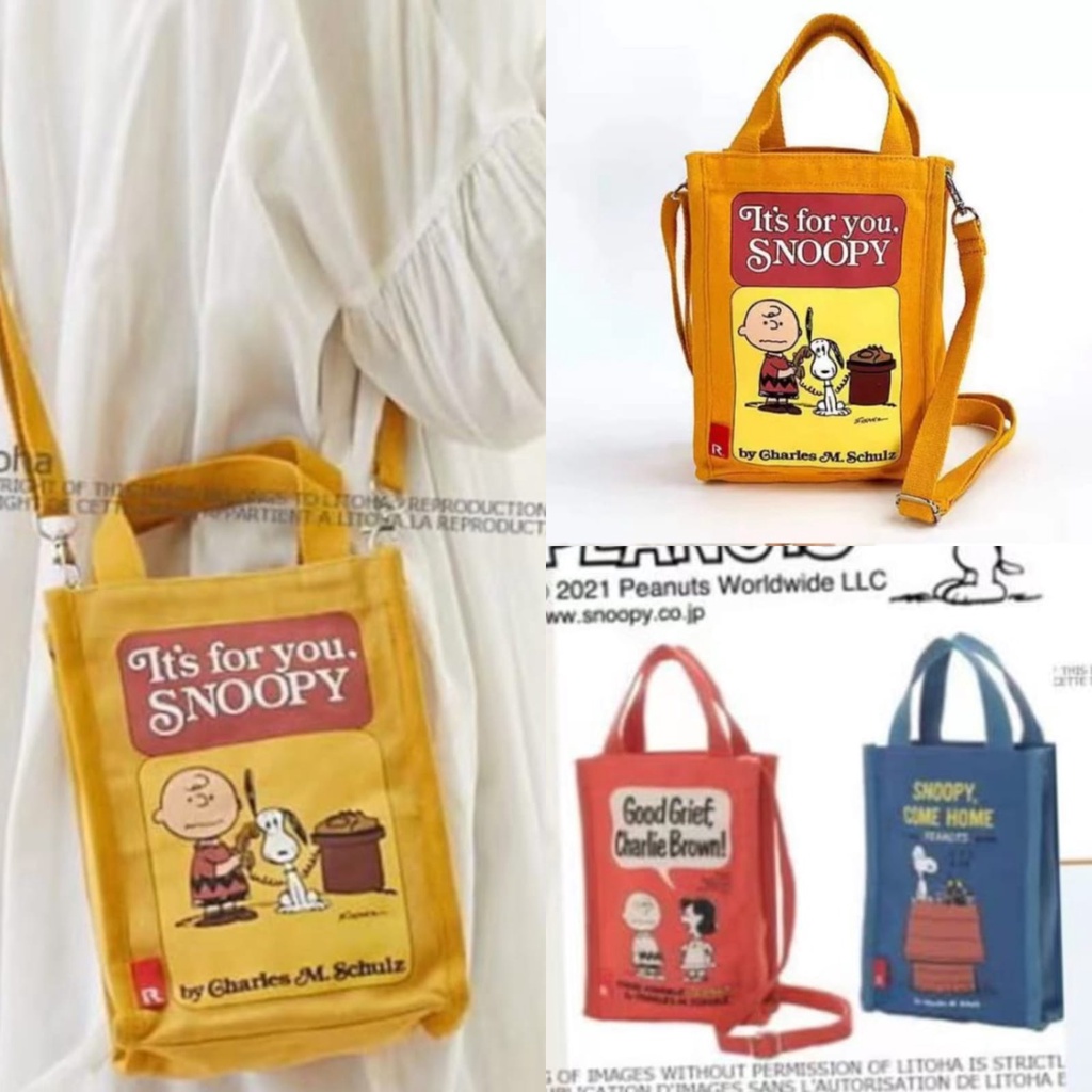 TAS TENTENG SELEMPANG ORI SNOOPY