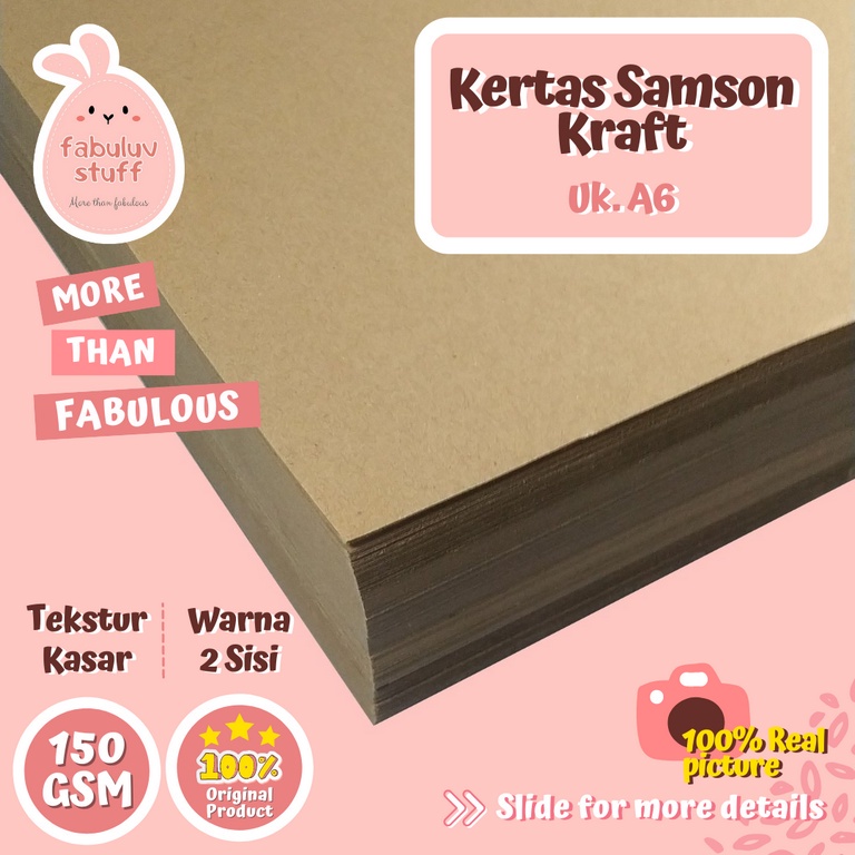 

Original banget Karton Samson Craft 150 gsm A6 BA