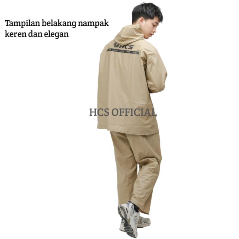 JAS HUJAN, RAINCOAT Terbaik Pria Wanita BY HCS Anti Rembes Hitam