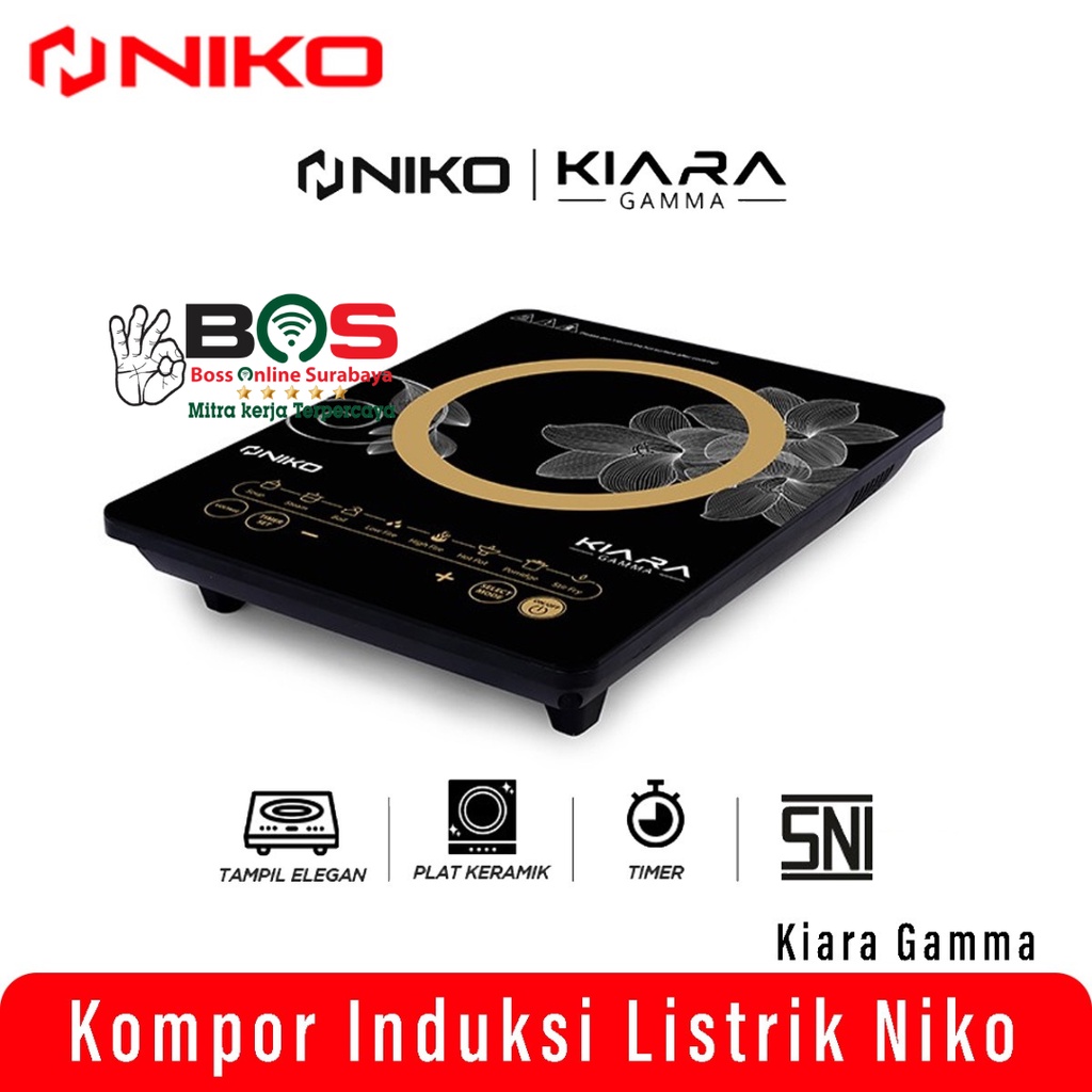 Kompor Listrik Induksi Niko 1 Tungku Induction Stove Kiara Gamma