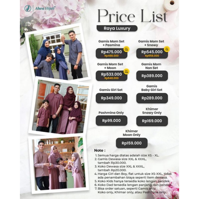 Sarimbit raya luxury by alwa hijab